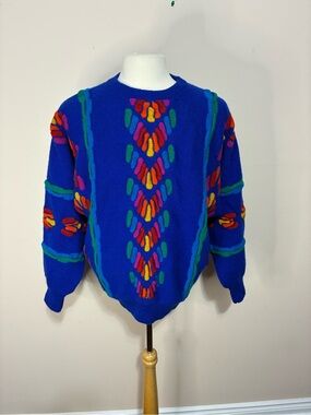 Tulchan Multi-Color 3D Wool Sweater